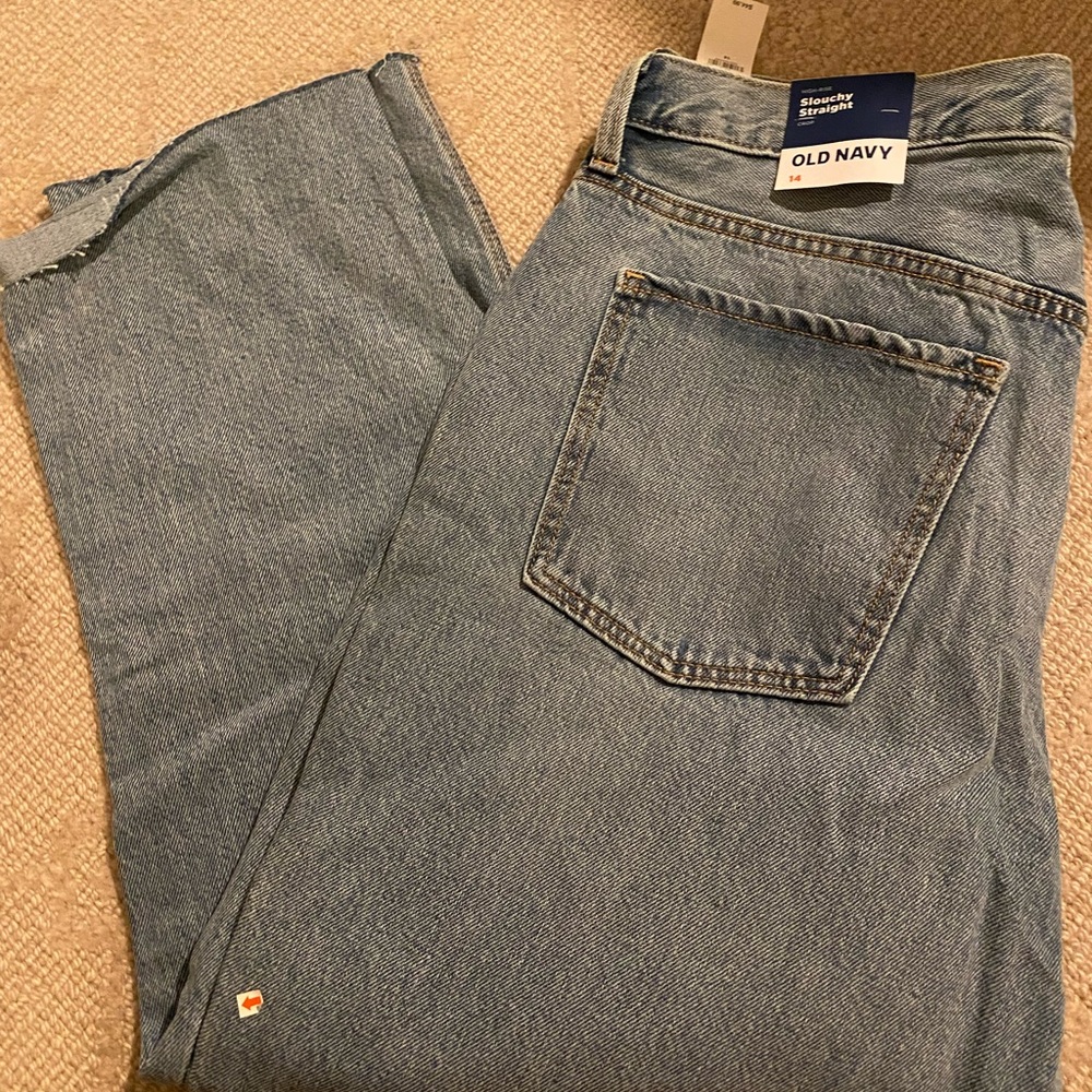 Old Navy slouchy straight denim
